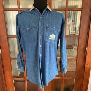 Canadian Outdoors Denim Bison Shirt